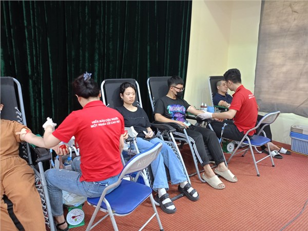 Trường Mầm non Ánh Sao tham gia Ngày hội hiến máu nhân đạo năm 2024. 